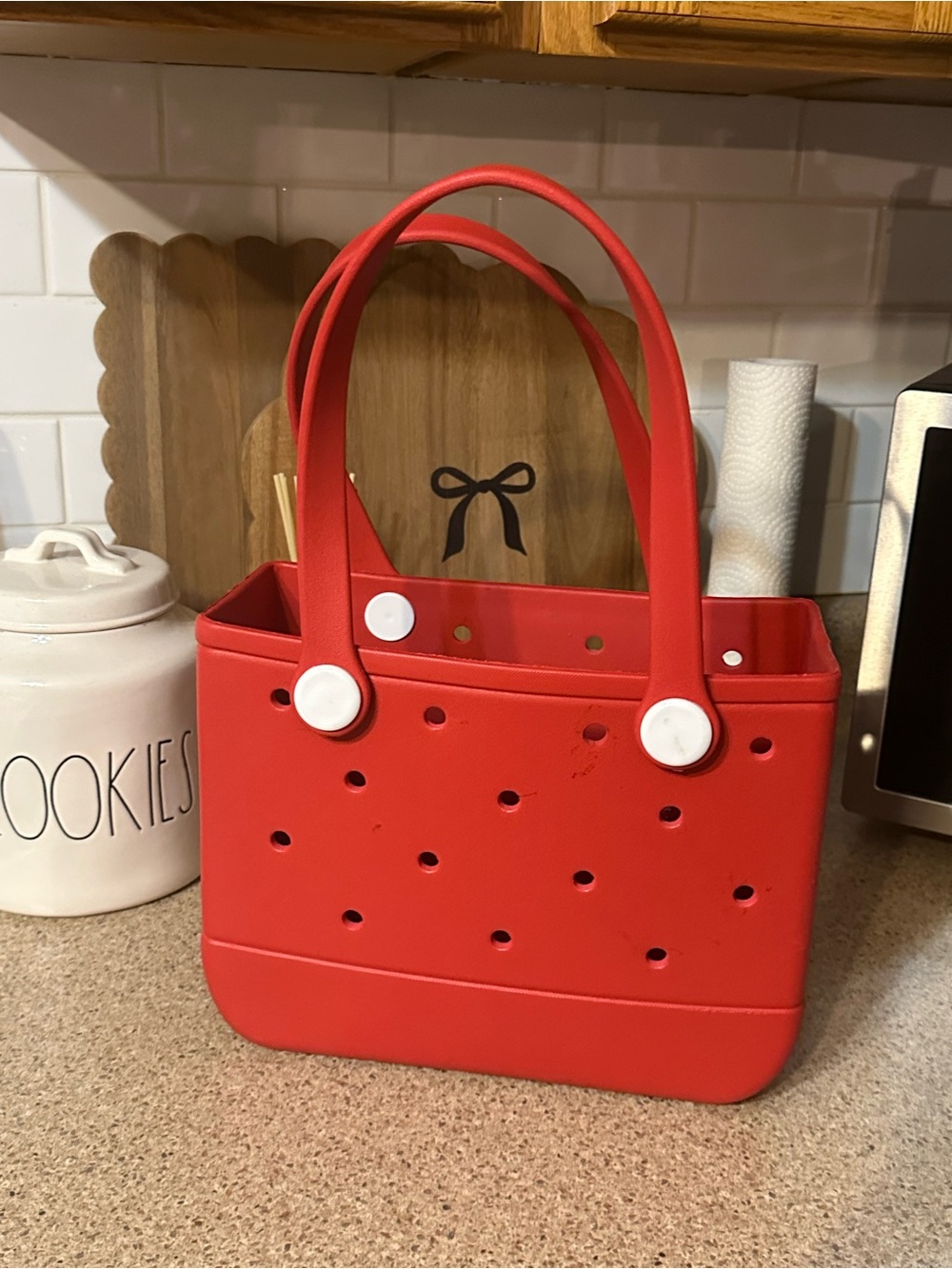 Mini red EVA foam beach tote bag unbranded
